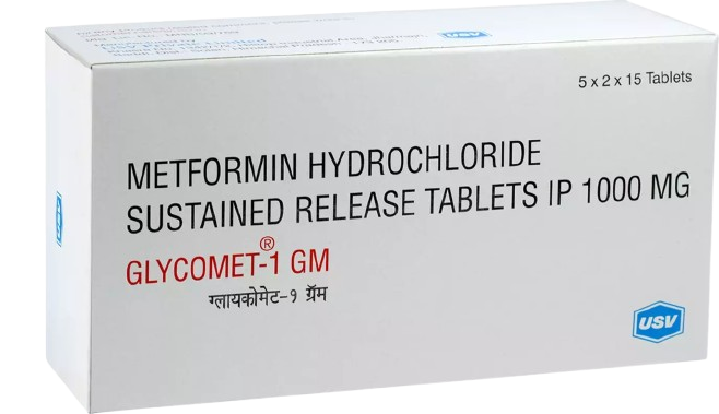 Glycomet 1gm SR Tablet 15's