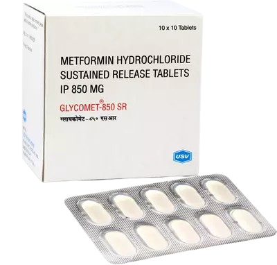 Glycomet 850mg SR Tablet 10's