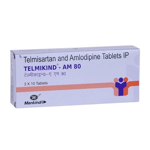 Telmikind AM 80mg Tablets 10's